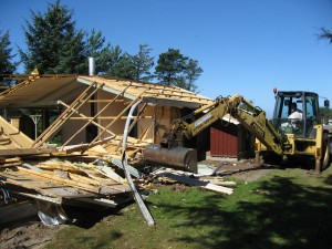Nedrivning af eksisterende sommerhus